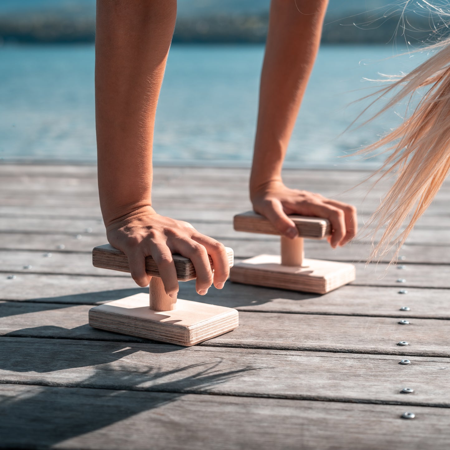 DJAK square handstand canes - front view
