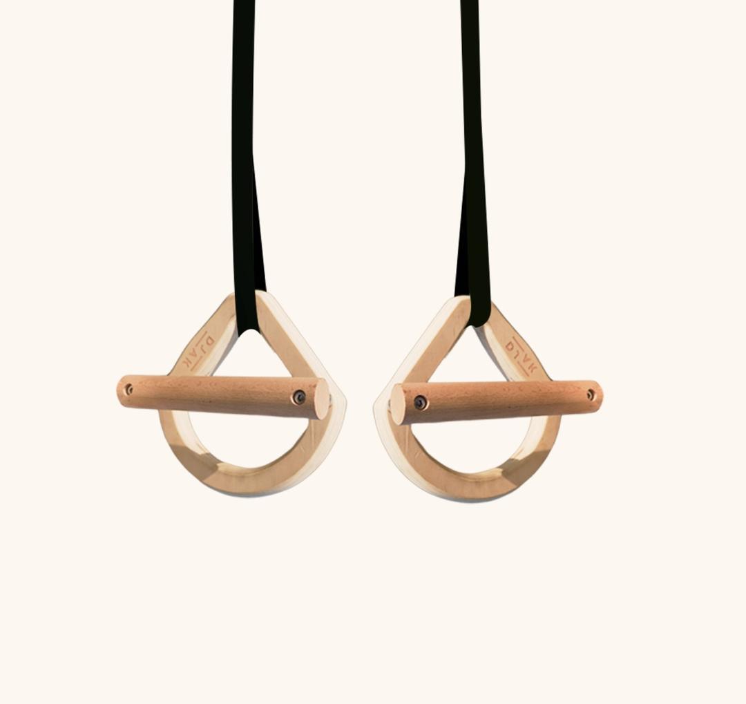 Wooden Gymnastic Rings Parallettes image