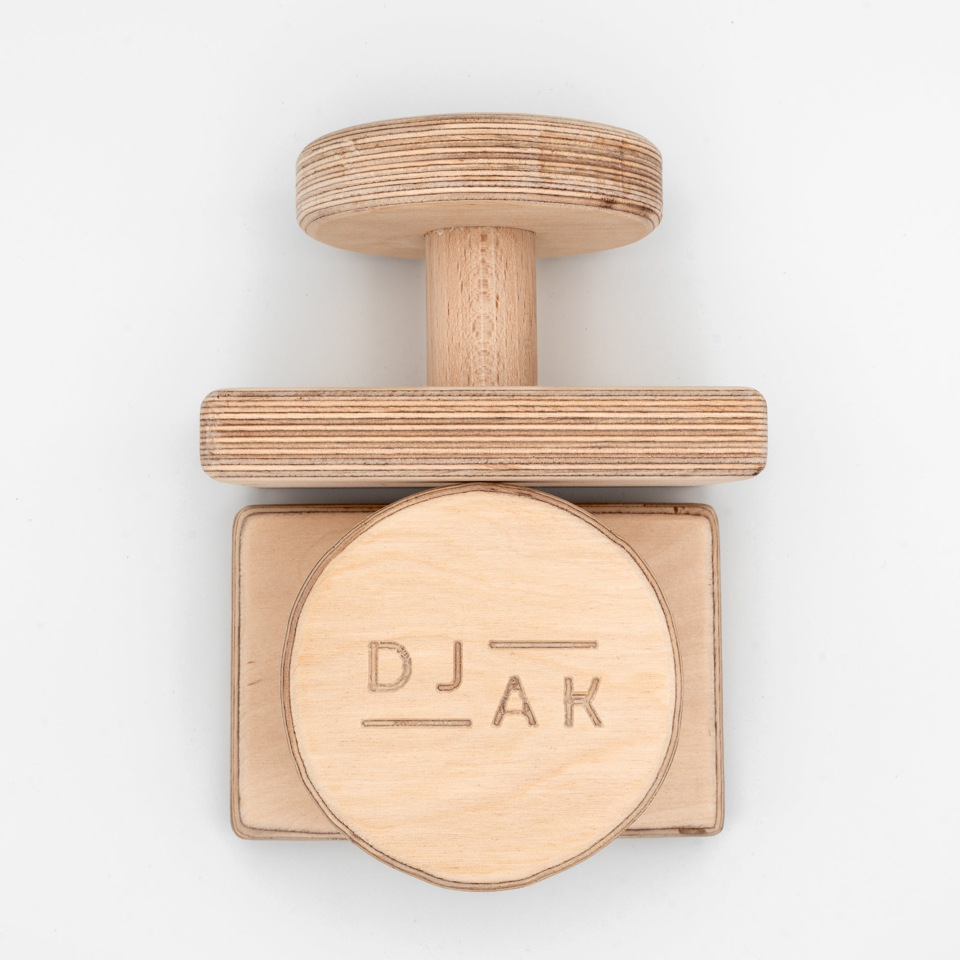 Round handstand canes for calisthenics - side angle view