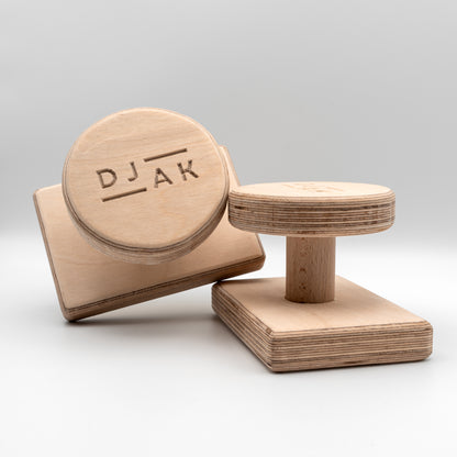 DJAK round handstand canes for gymnastics training - close-up view