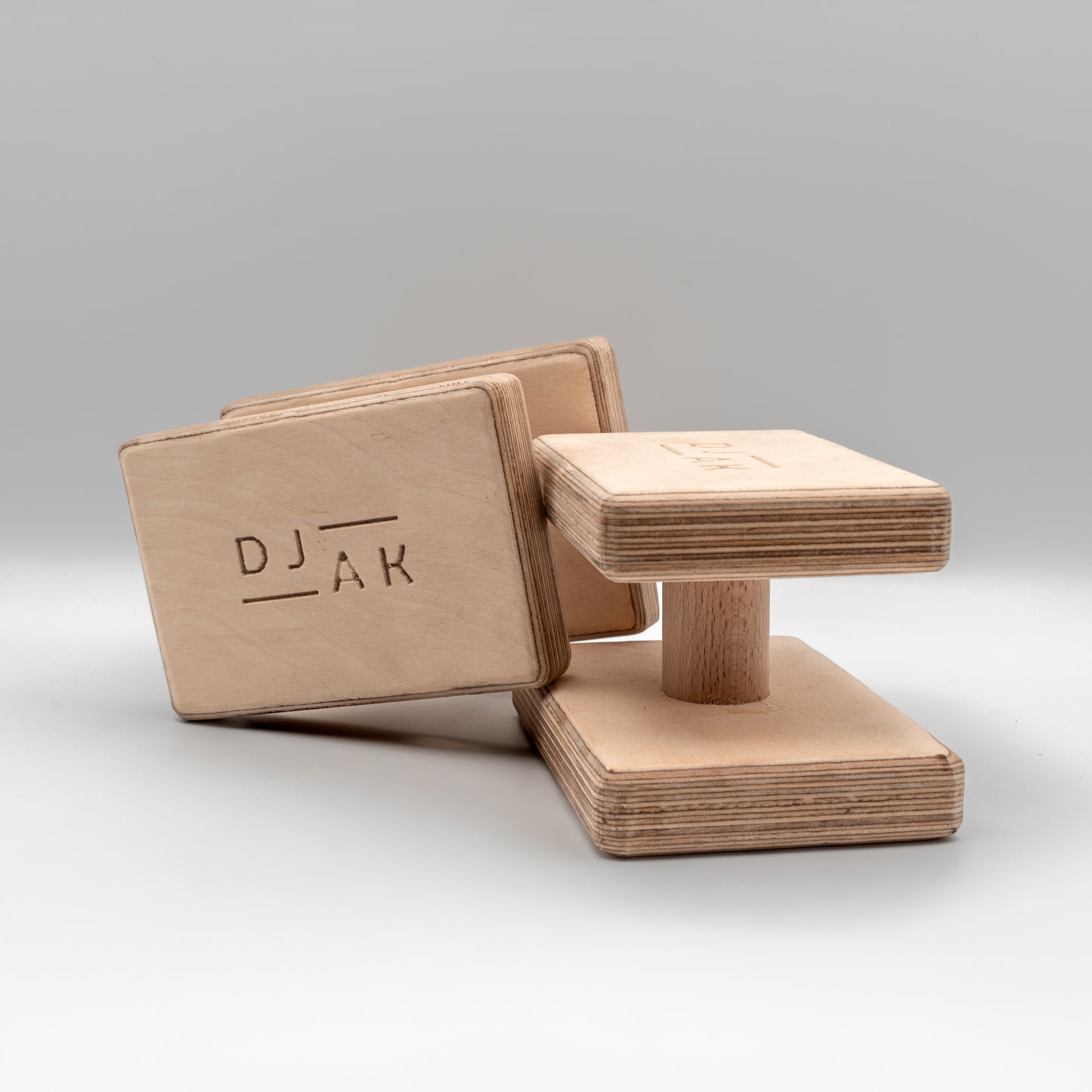 DJAK square handstand canes for gymnastics training - close-up view