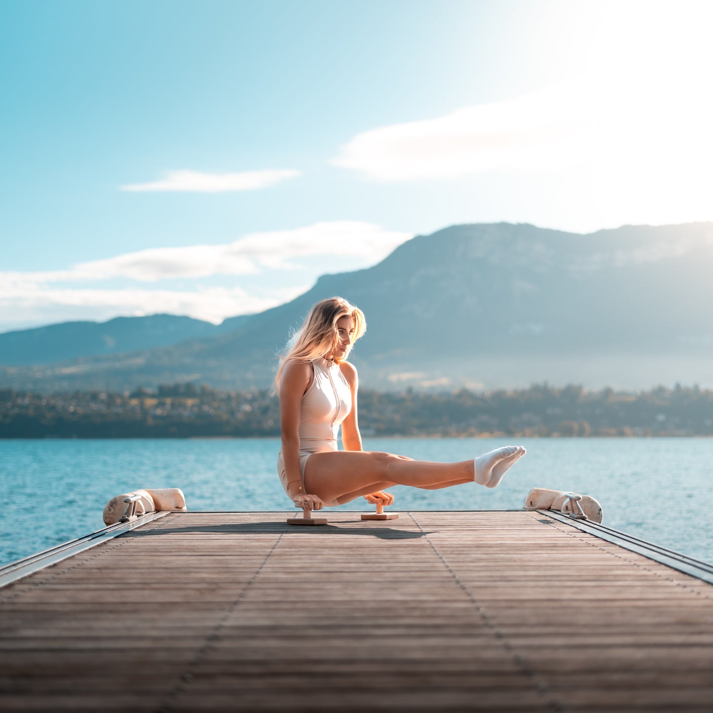 DJAK square handstand canes - detail shot showing stable base